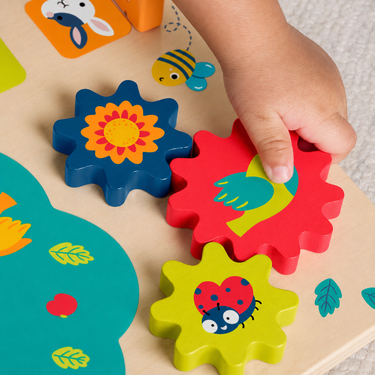 Wooden Baby Activity Board