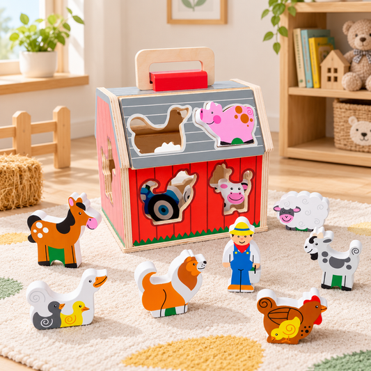 Barnyard Busy Activity Board for Toddlers 12 Months