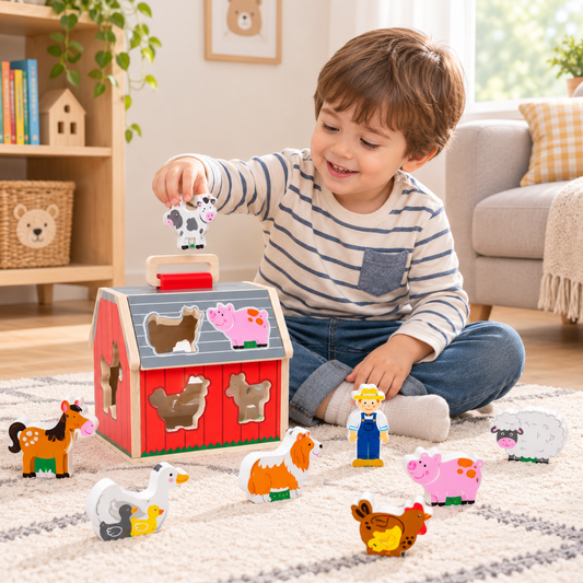 Barnyard Busy Activity Board for Toddlers 12 Months
